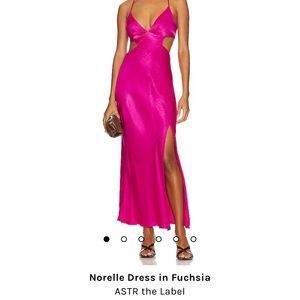 ASTR the Label - Norelle dress in fuschia. Size L.